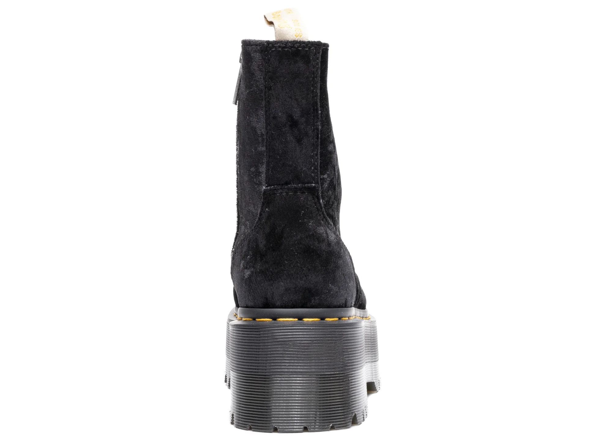 Women's Dr. Martens Vegan Boot Max Crushed Velvet Platforms - Image 2