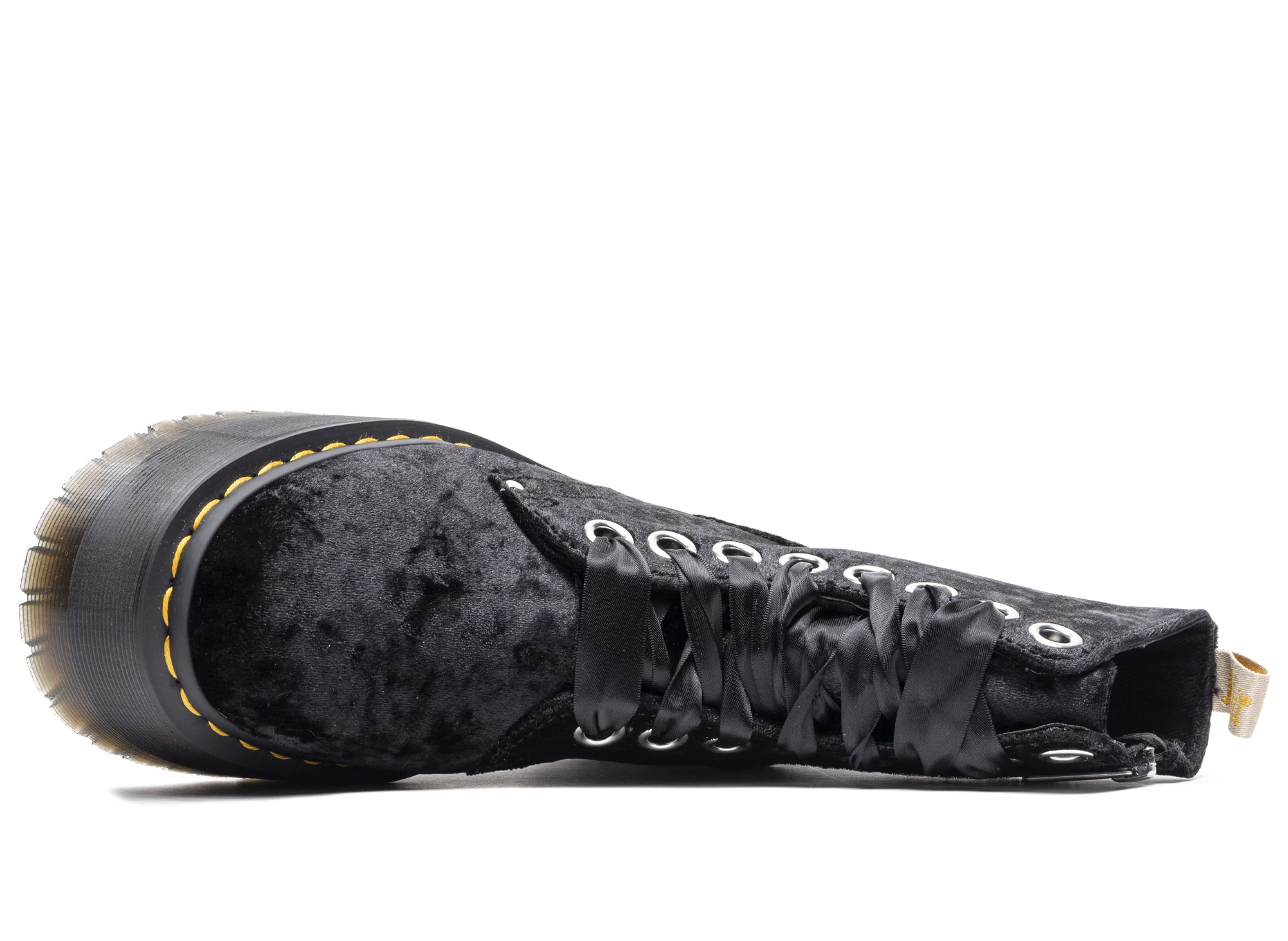 Women's Dr. Martens Vegan Boot Max Crushed Velvet Platforms - Image 4