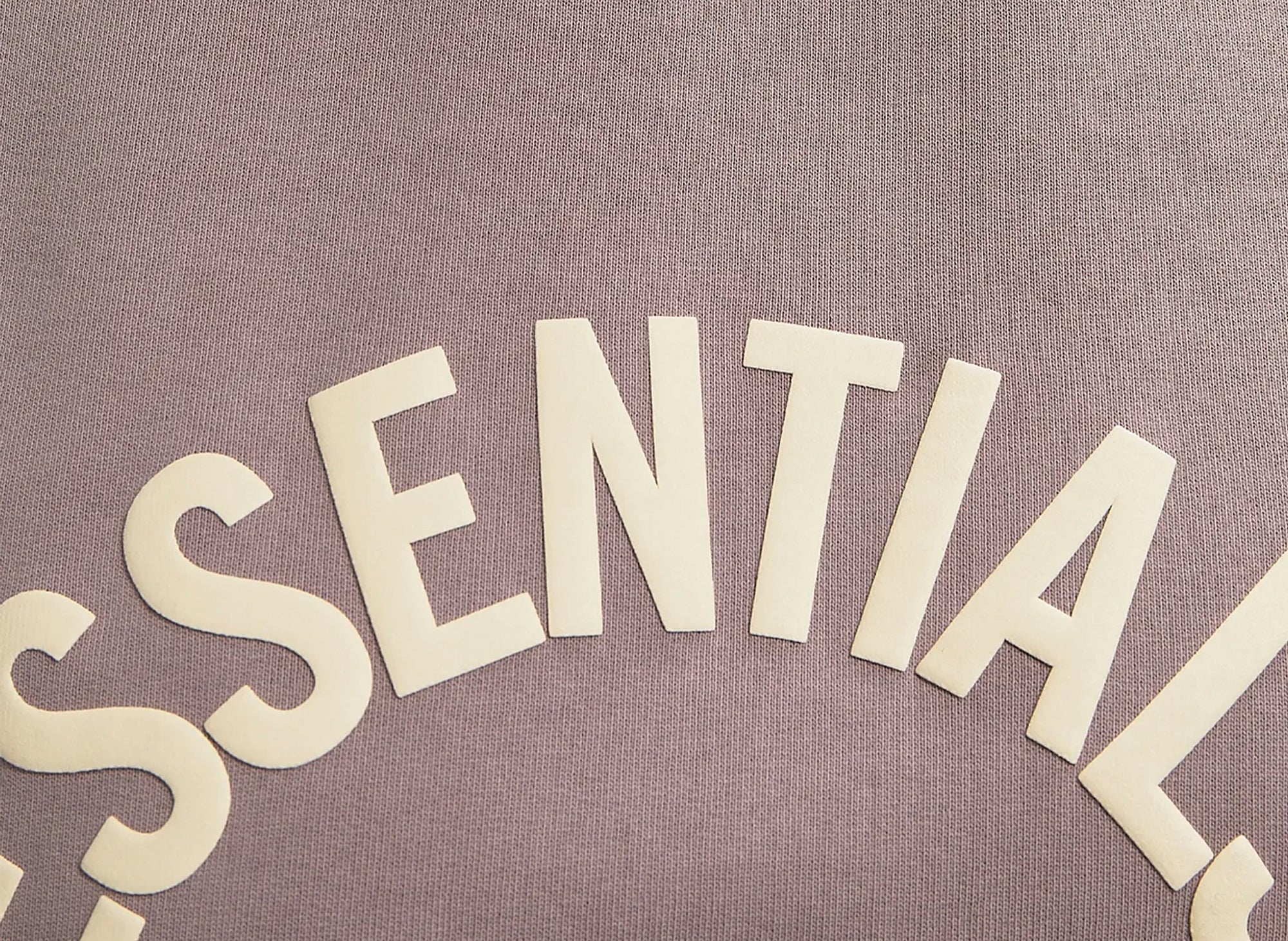 Women's Fear of God Essentials Campus 90s Cropped Crewneck 'Faded Mauve' - Image 3