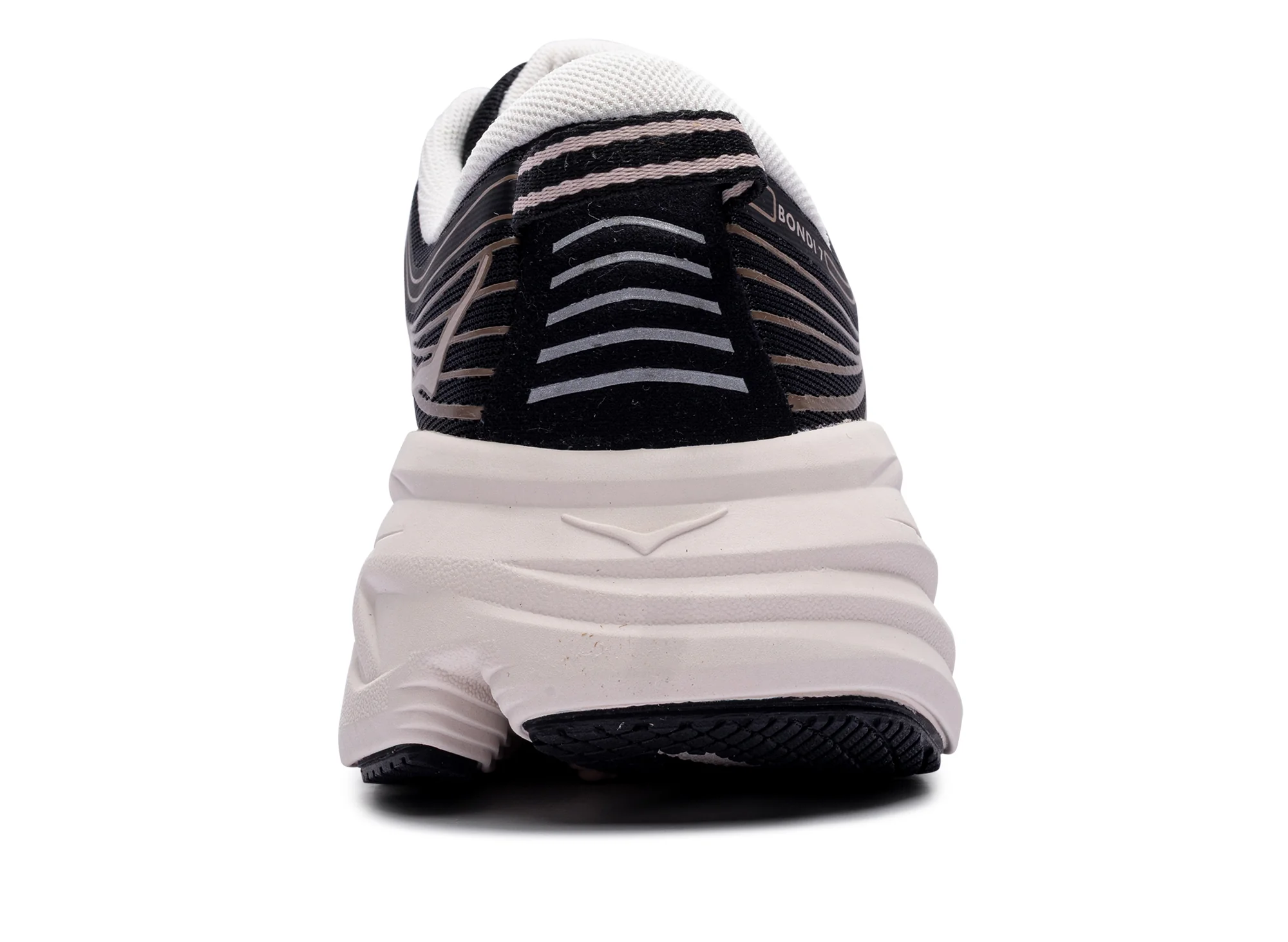 Women's Hoka Bondi 7 'Black / Rose Cream' - Image 2