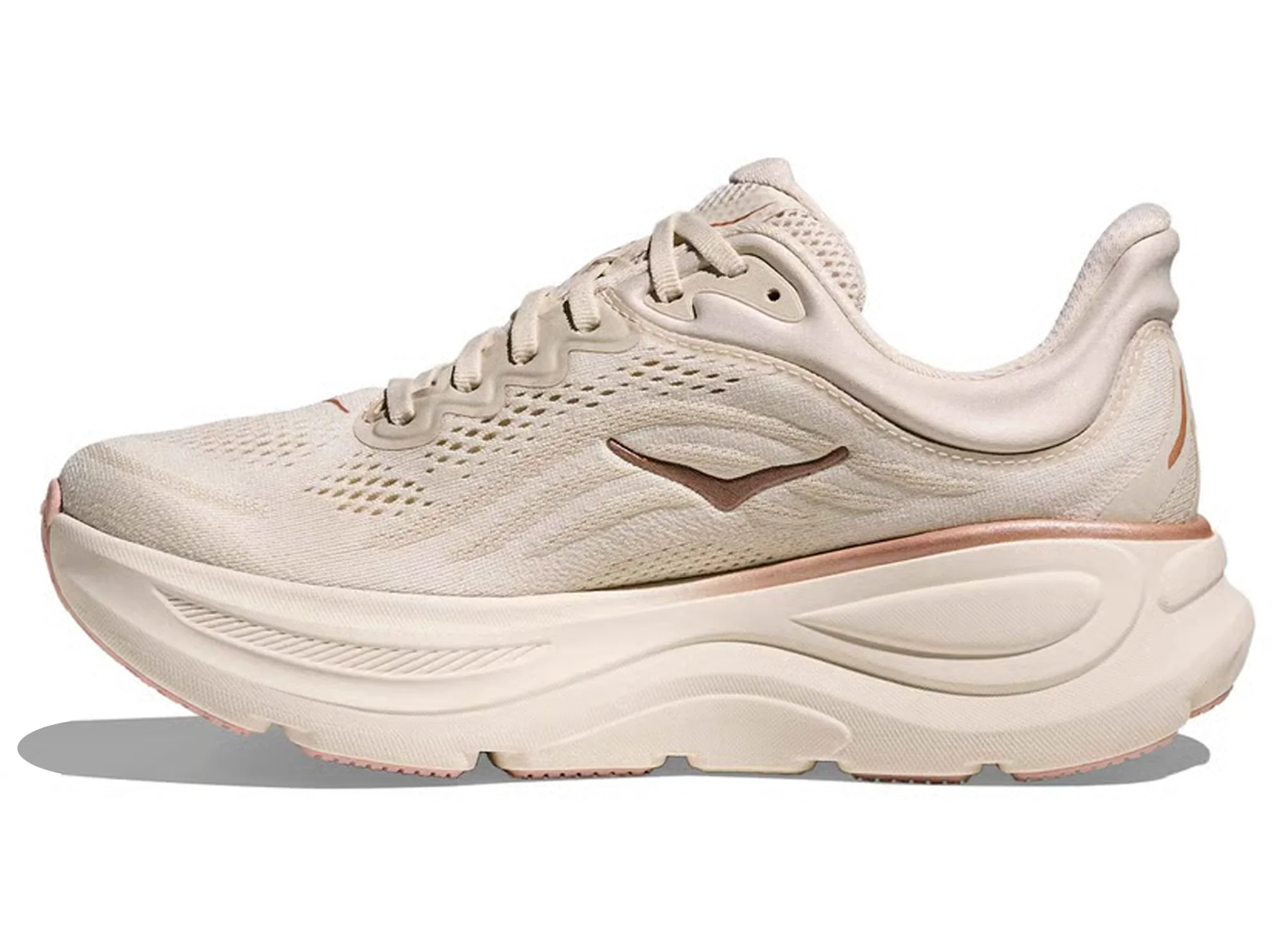 Women's Hoka Bondi 9 'Oat Milk / Rose Gold' - Image 3
