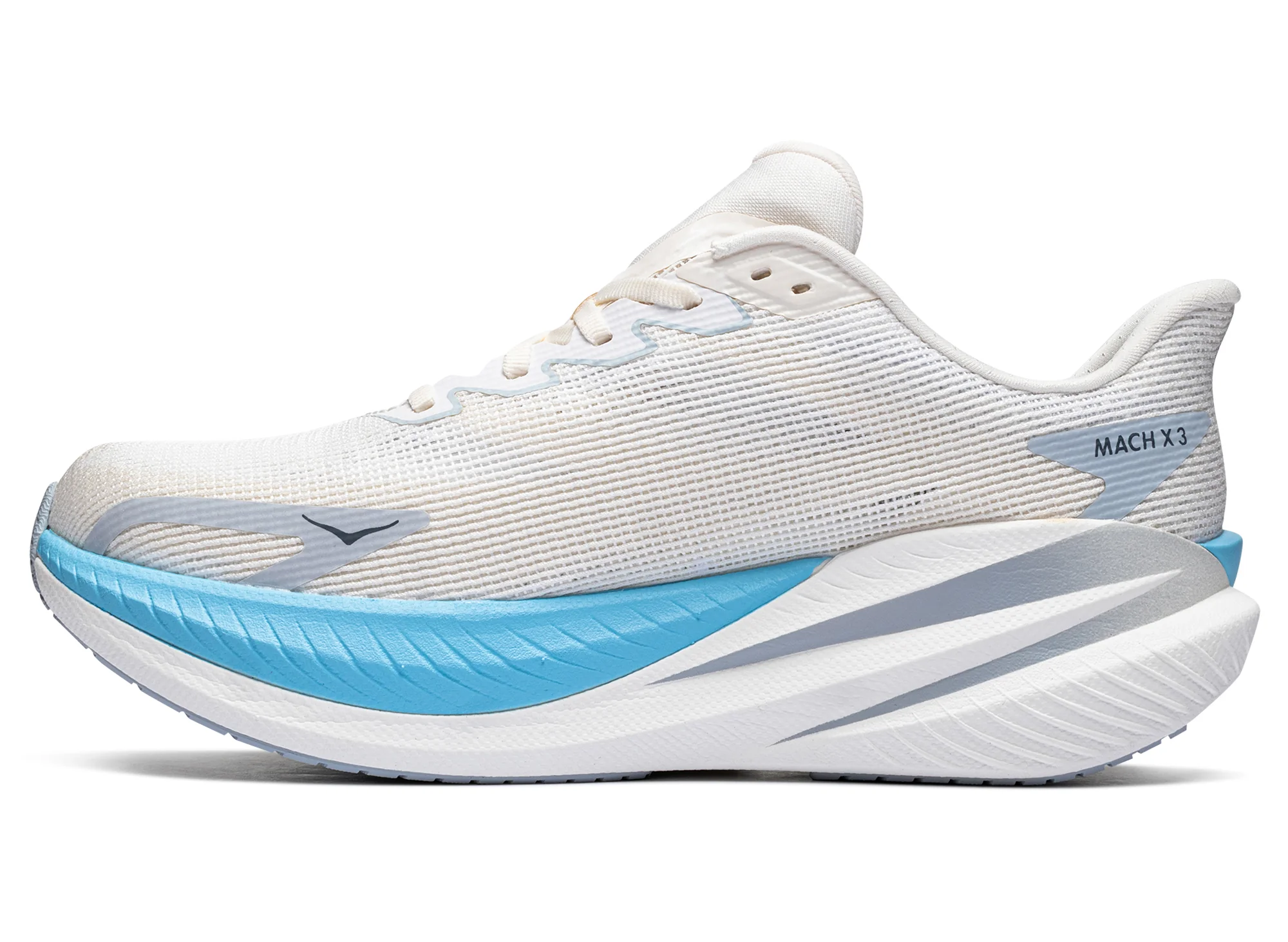 Women's Hoka Mach X 3 'White / Alabaster' - Image 3
