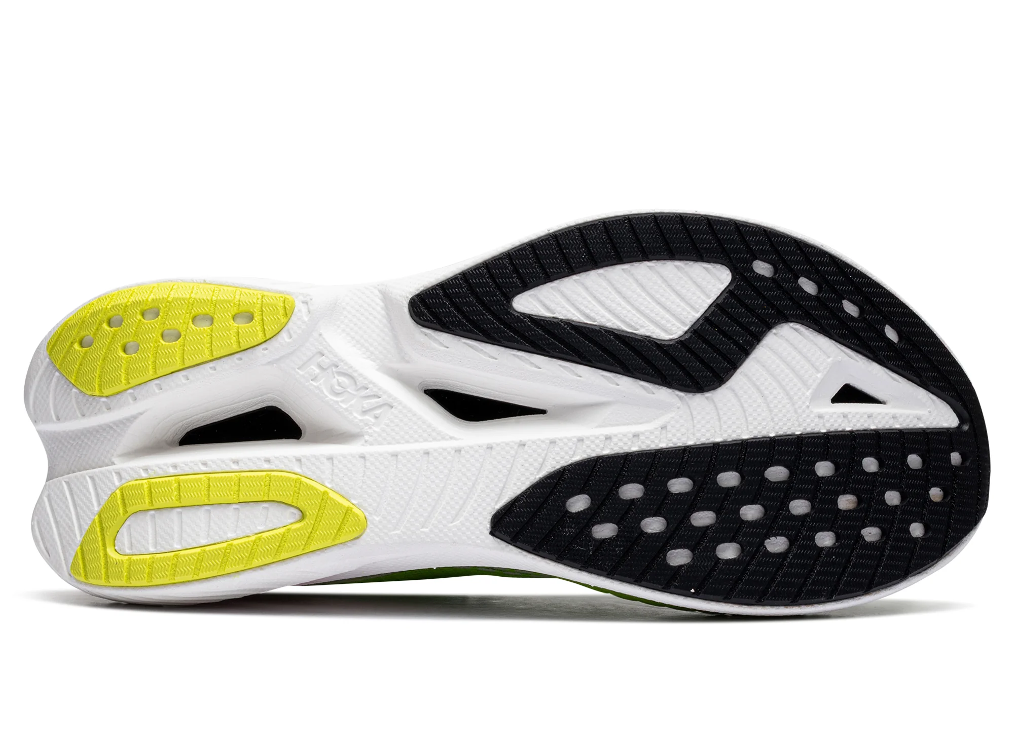 Women's Hoka Mach X 3 'White / Neon Lime' - Image 5