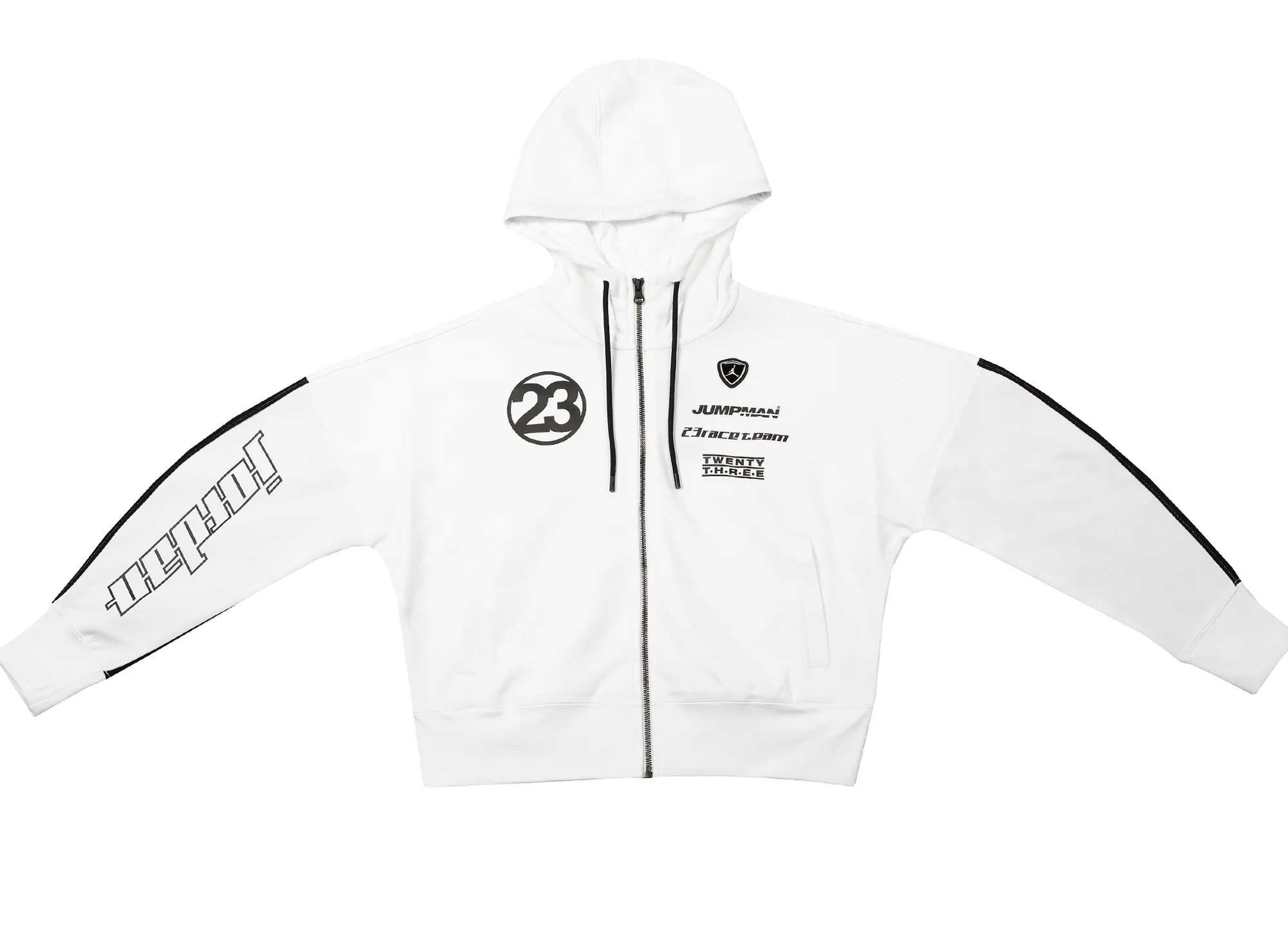 Women's Jordan Lightweight Fleece Top in White - Image 2