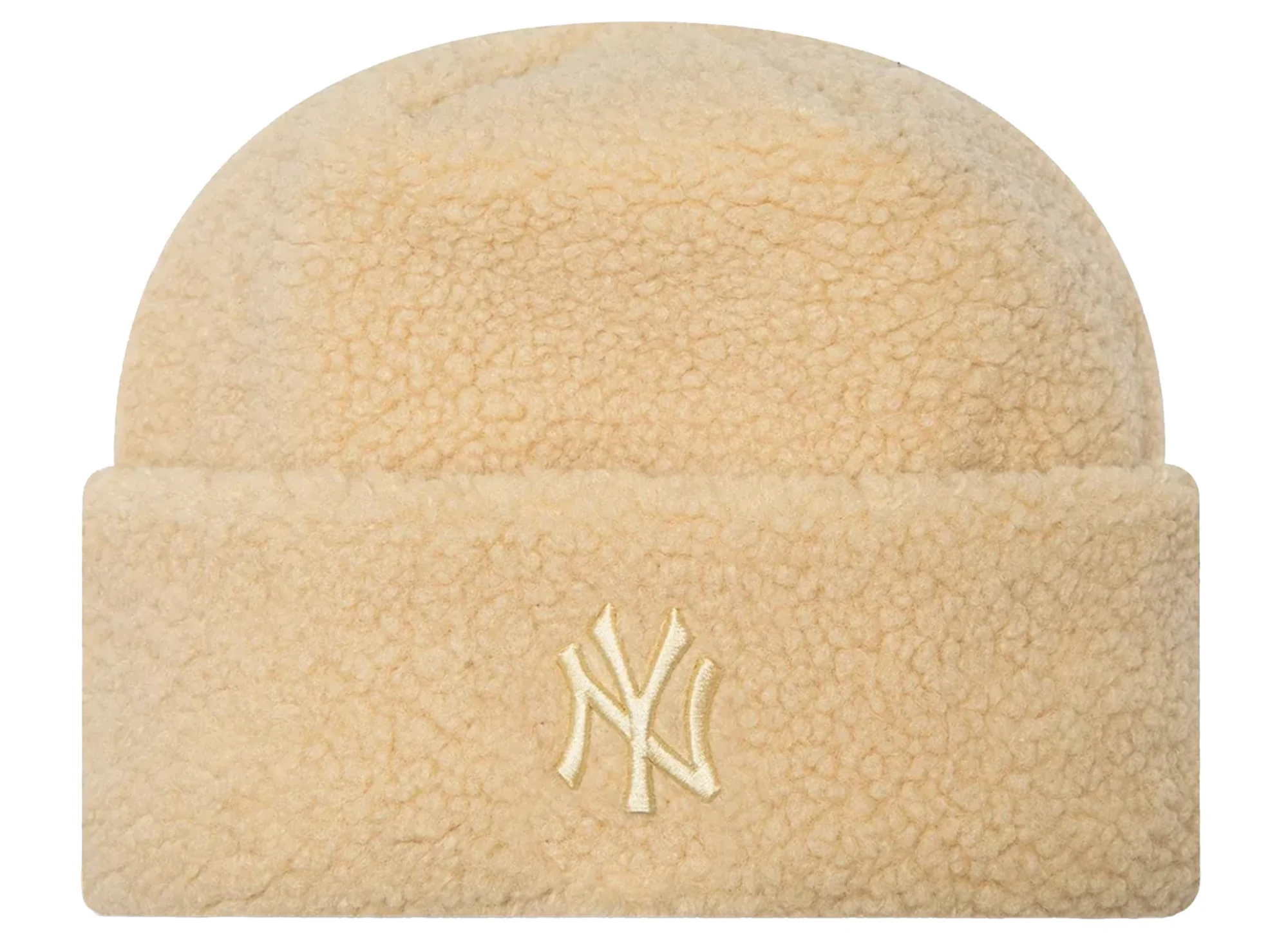 Women's New Era New York Yankees Borg Beanie in Cream