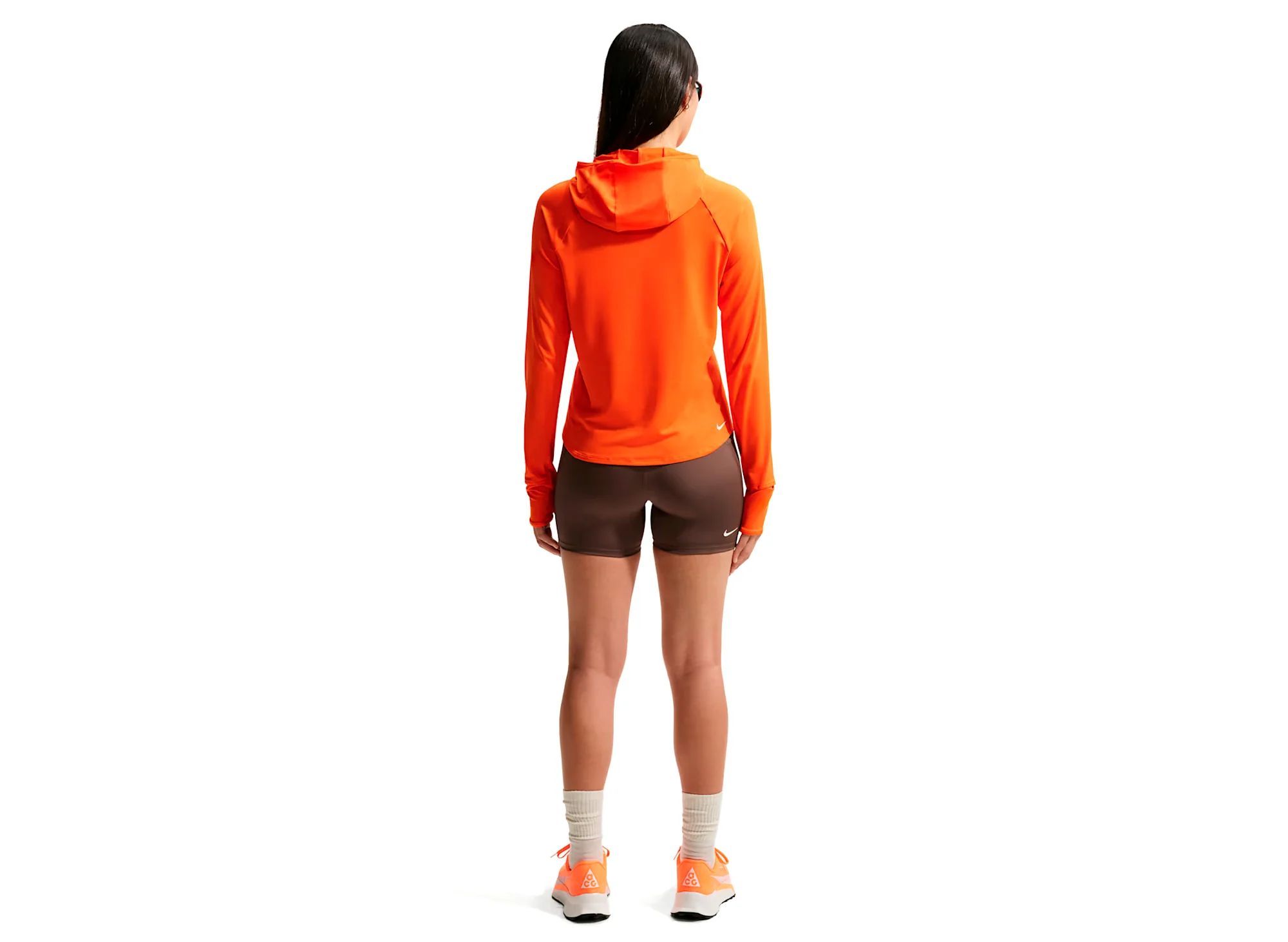 Women's Nike ACG Dri-FIT High Waisted 4" Trail Running Shorts in Ironstone - Image 2
