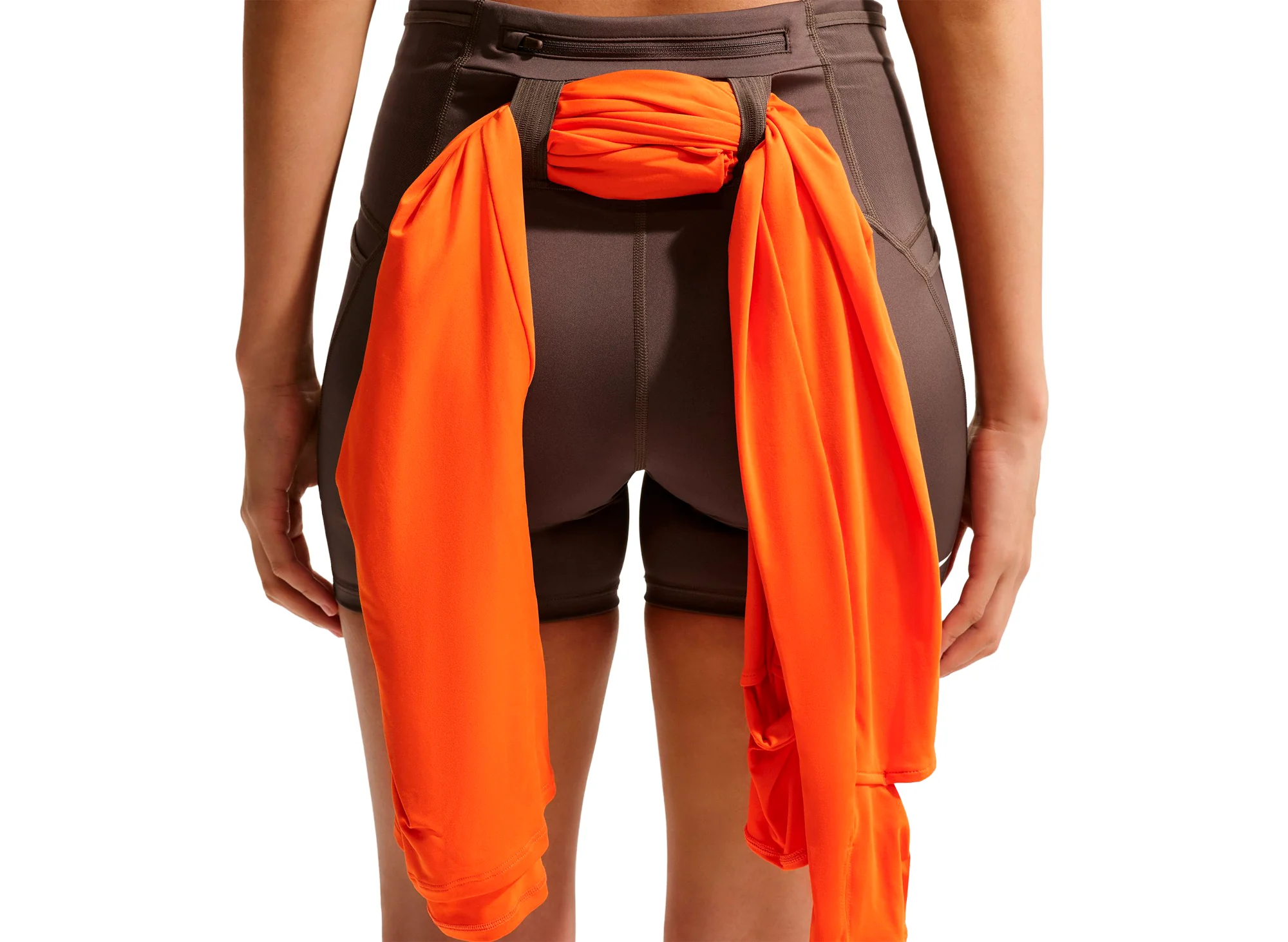 Women's Nike ACG Dri-FIT High Waisted 4" Trail Running Shorts in Ironstone - Image 8