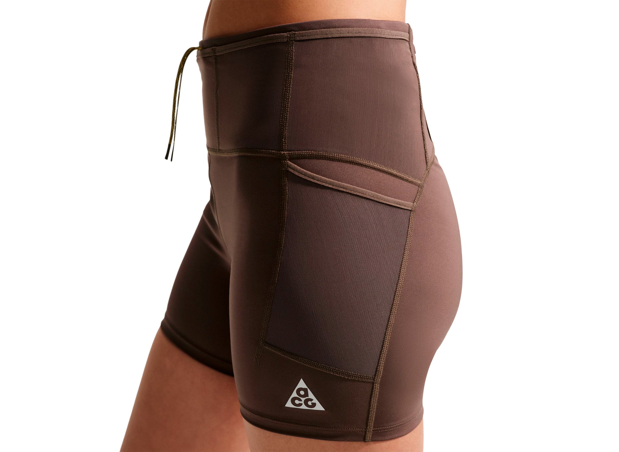 Women's Nike ACG Dri-FIT High Waisted 4" Trail Running Shorts in Ironstone - Image 9