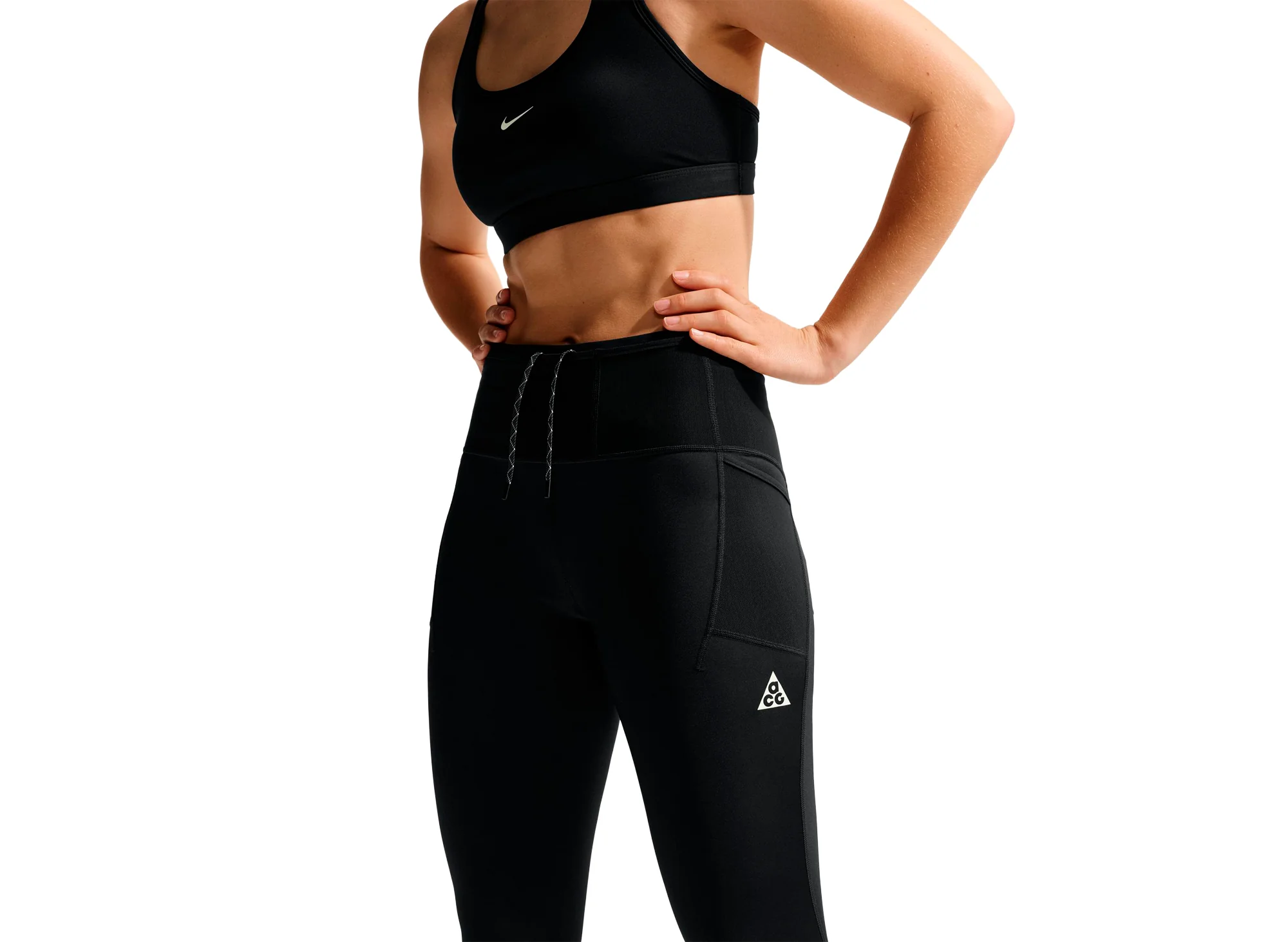 Women's Nike ACG Dri-FIT High-Wasted 7/8 Trail Leggings in Black - Image 3