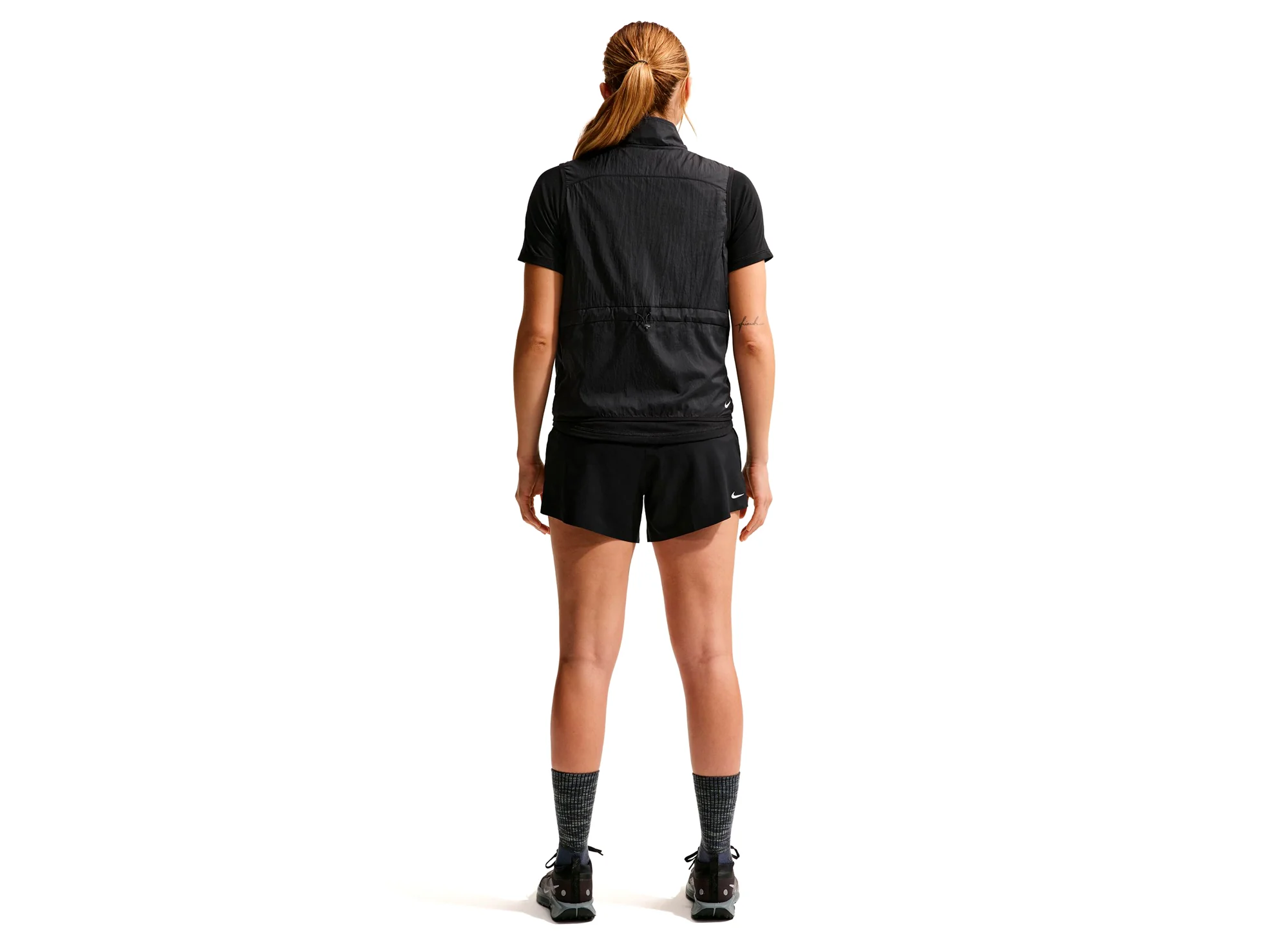 Women's Nike ACG Dri-FIT Mid-Rise Trail Running Shorts in Black - Image 2