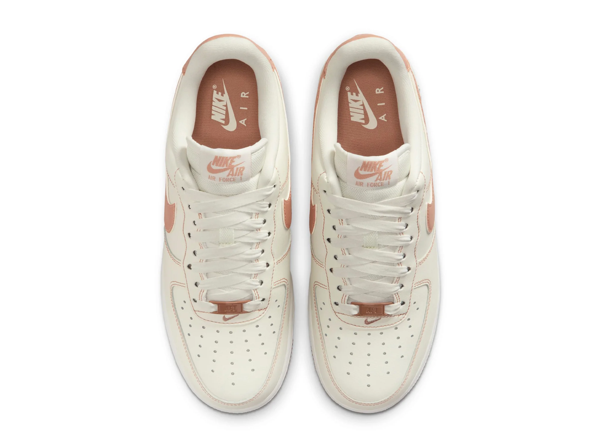 Women's Nike Air Force 1 '07 in Sail / Rose Gold - Image 4