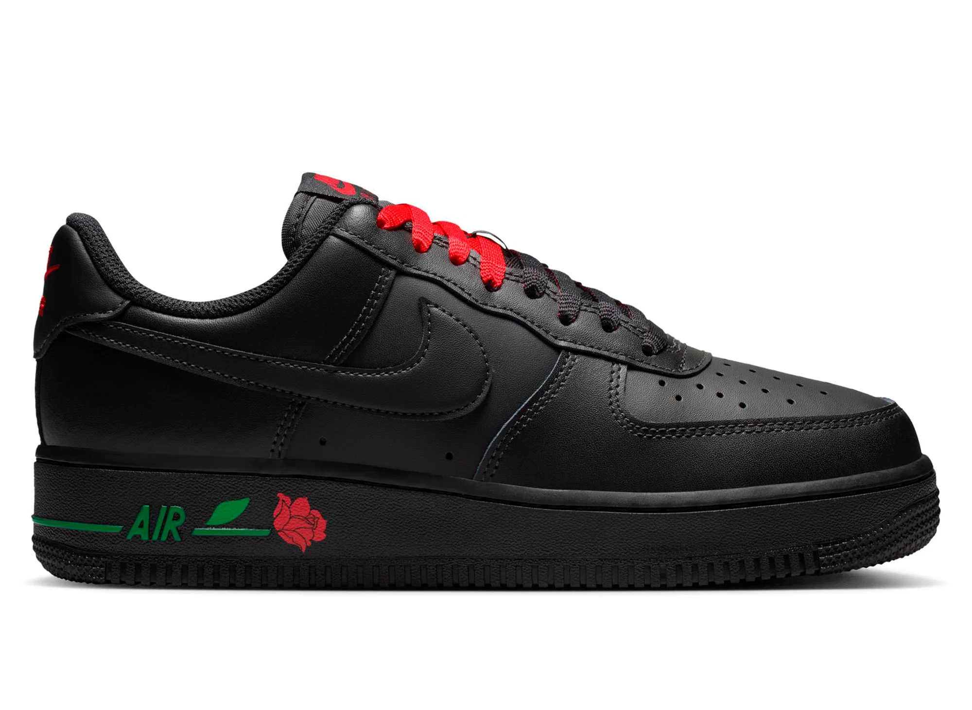 Women's Nike Air Force 1 '07 SE in Black / Sport Red