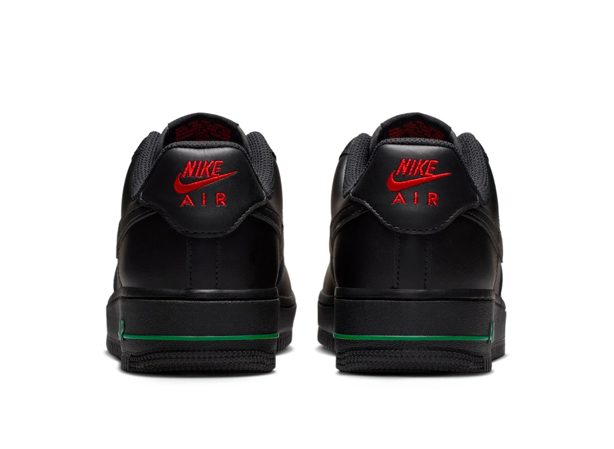 Women's Nike Air Force 1 '07 SE in Black / Sport Red - Image 2