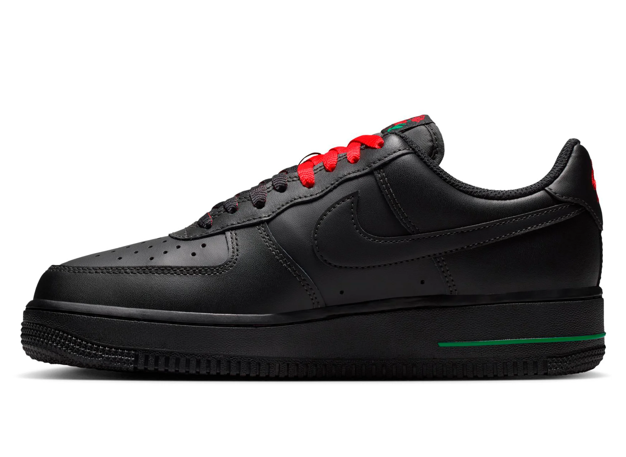 Women's Nike Air Force 1 '07 SE in Black / Sport Red - Image 3