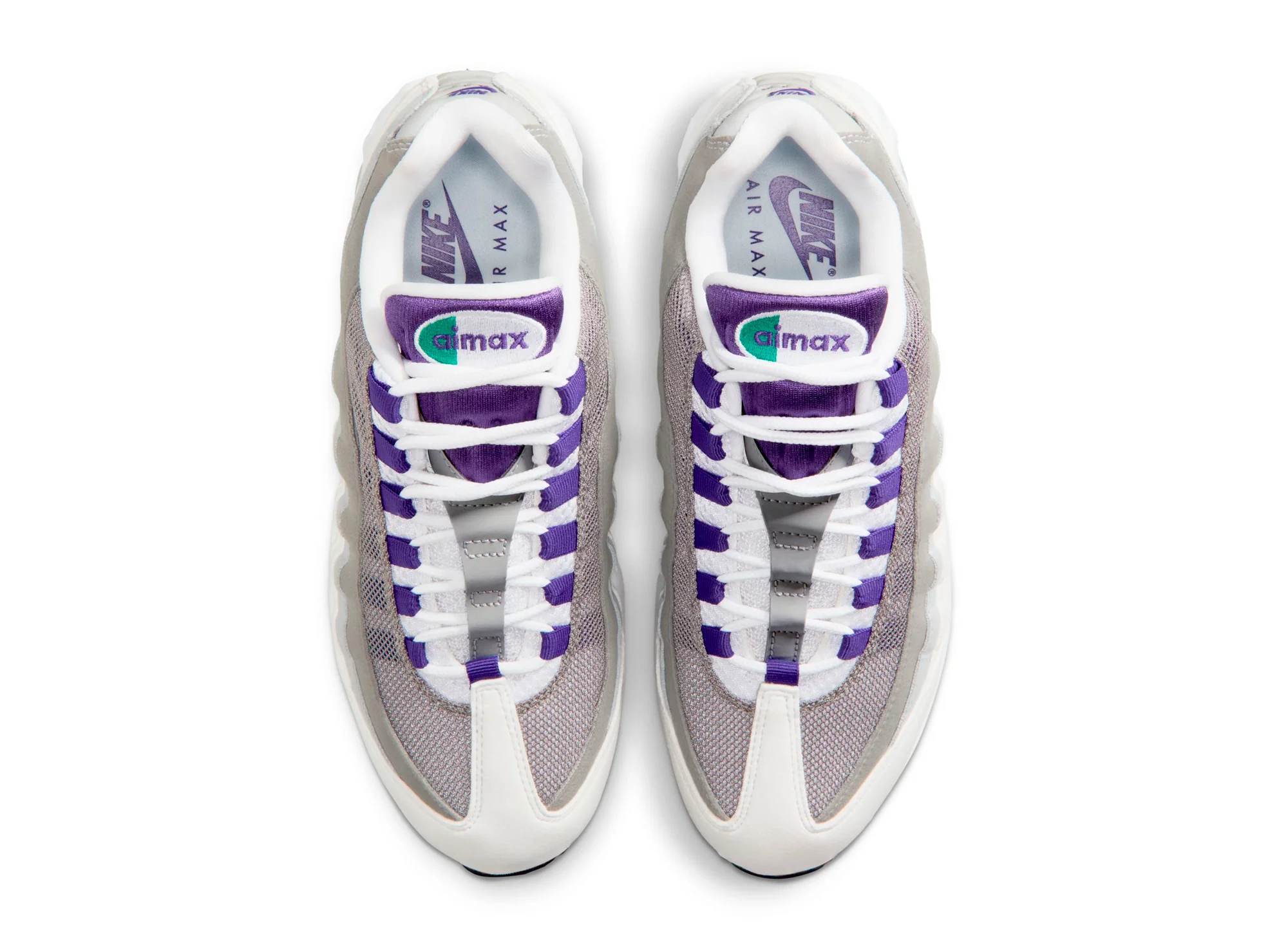 Women's Nike Air Max 95 Big Bubble in White / Court Purple - Image 4