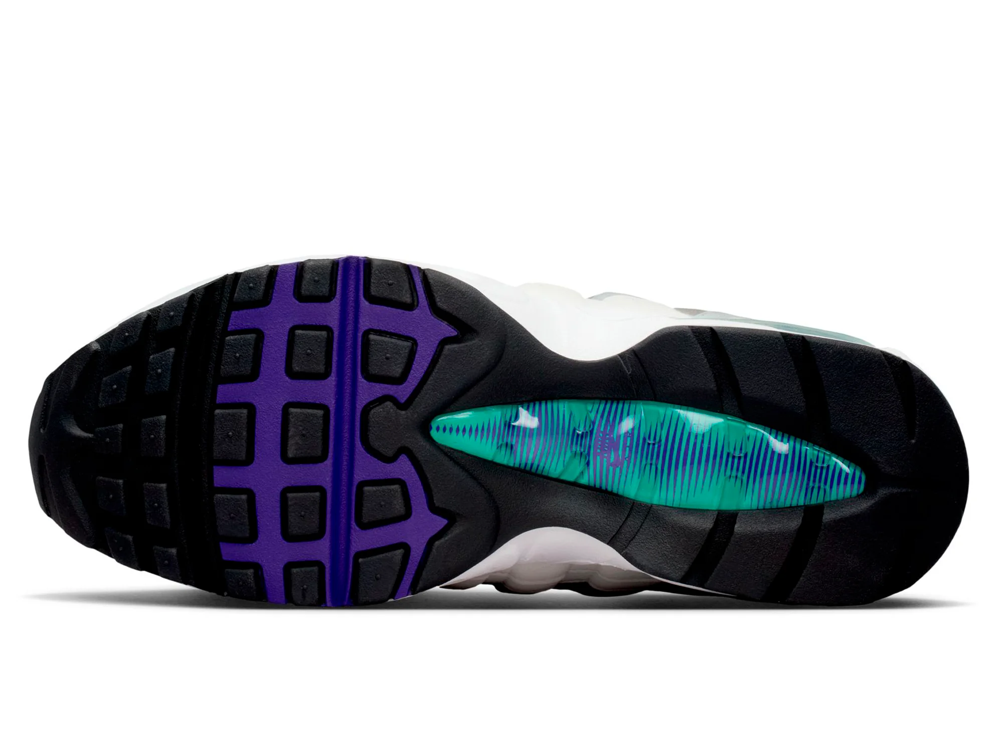 Women's Nike Air Max 95 Big Bubble in White / Court Purple - Image 5