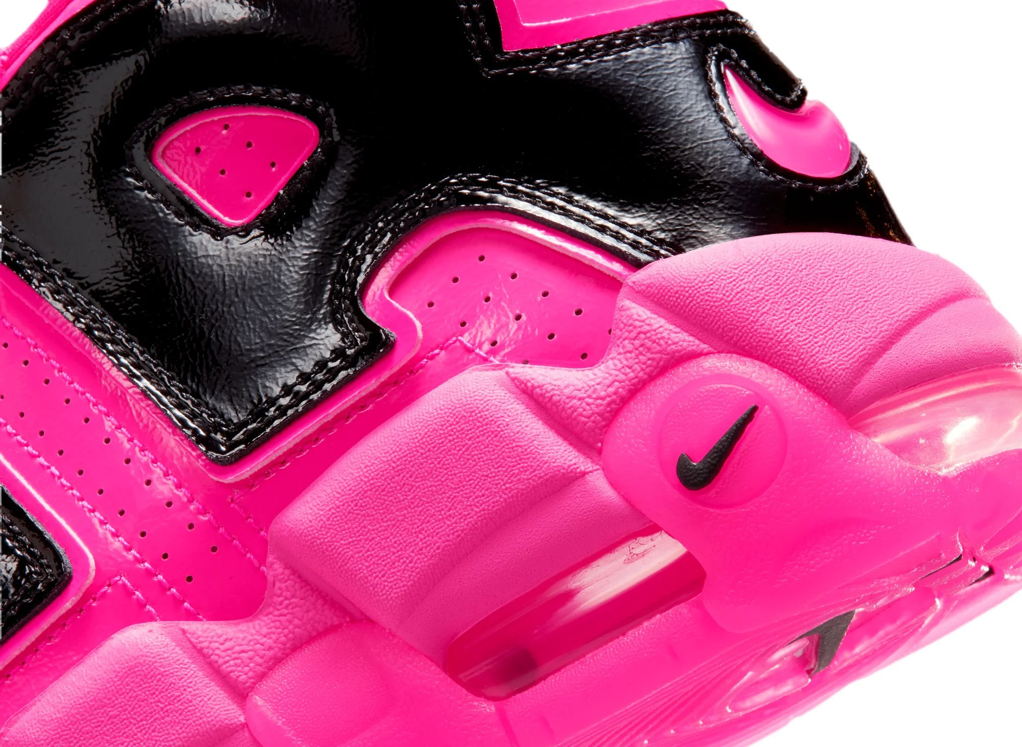 Women's Nike Air More Uptempo SE in Pink Blast / Black - Image 6
