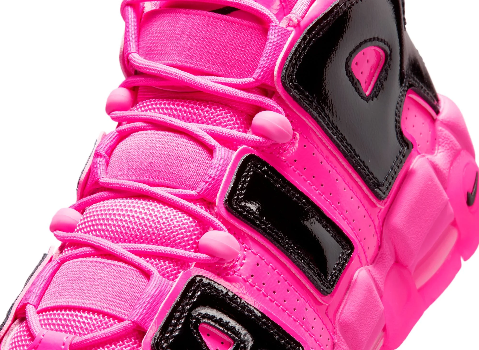 Women's Nike Air More Uptempo SE in Pink Blast / Black - Image 7