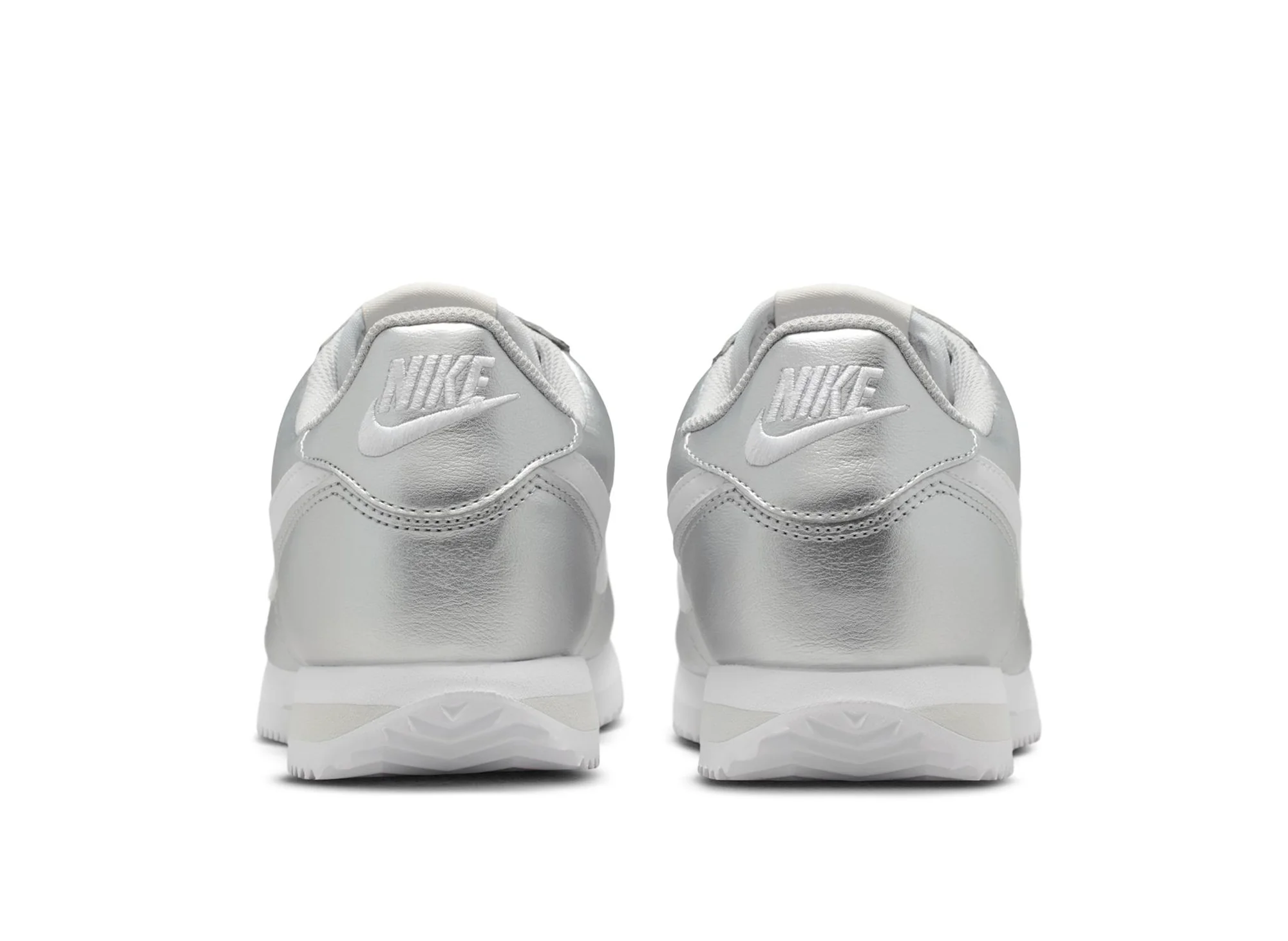 Women's Nike Cortez in Metallic Silver - Image 2