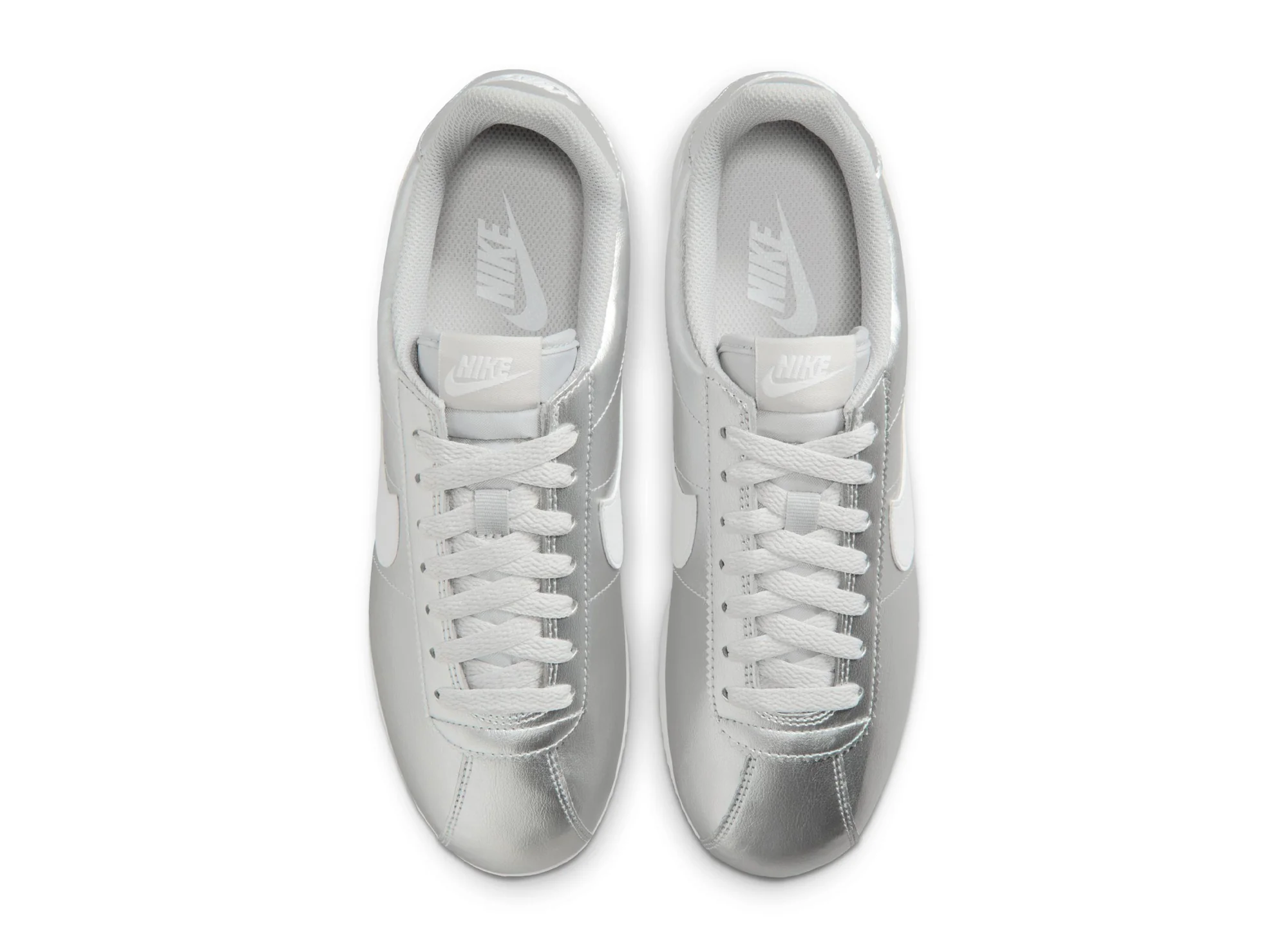 Women's Nike Cortez in Metallic Silver - Image 4