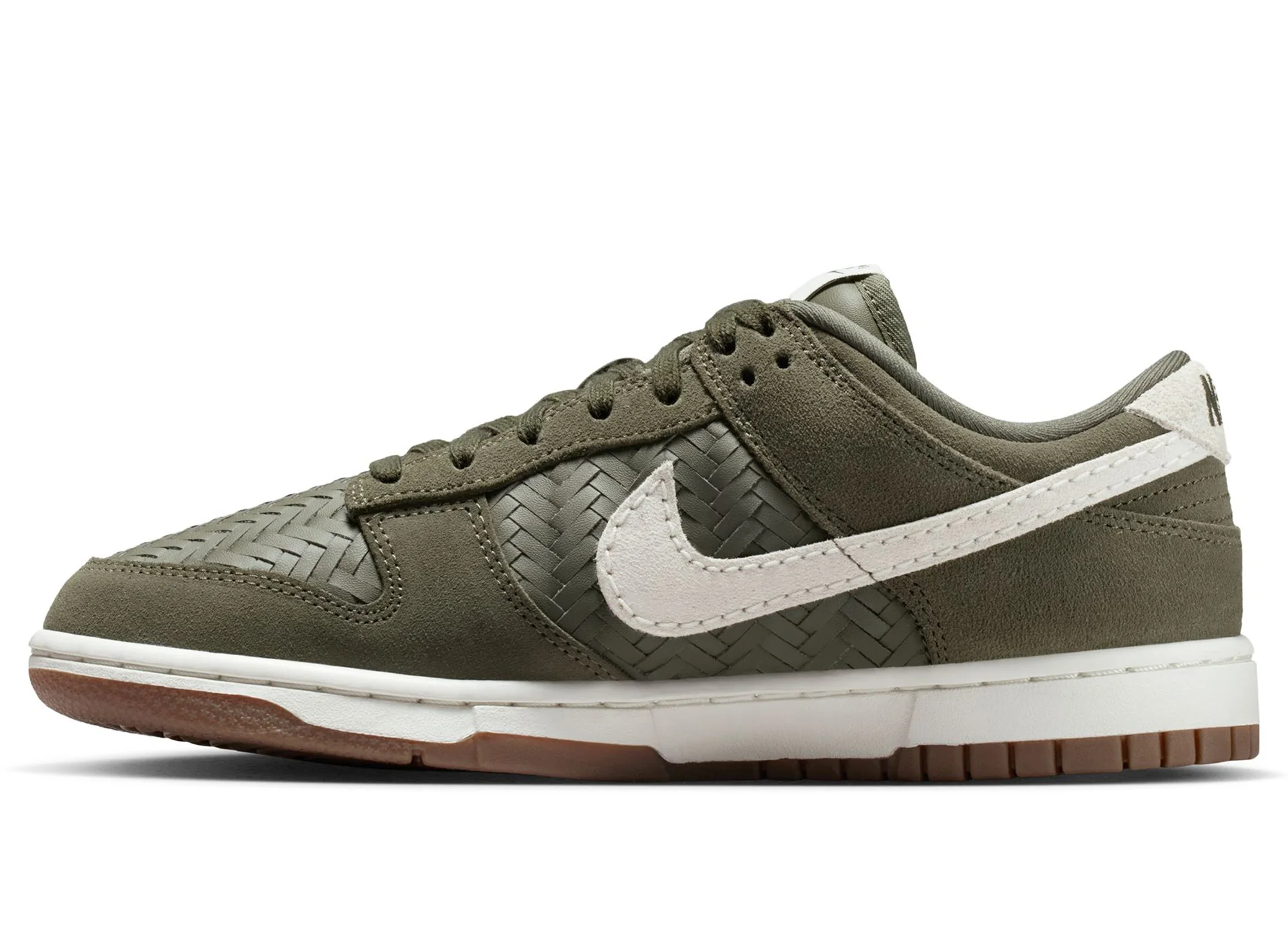 Women's Nike Dunk Low Premium SE in Medium Olive - Image 3