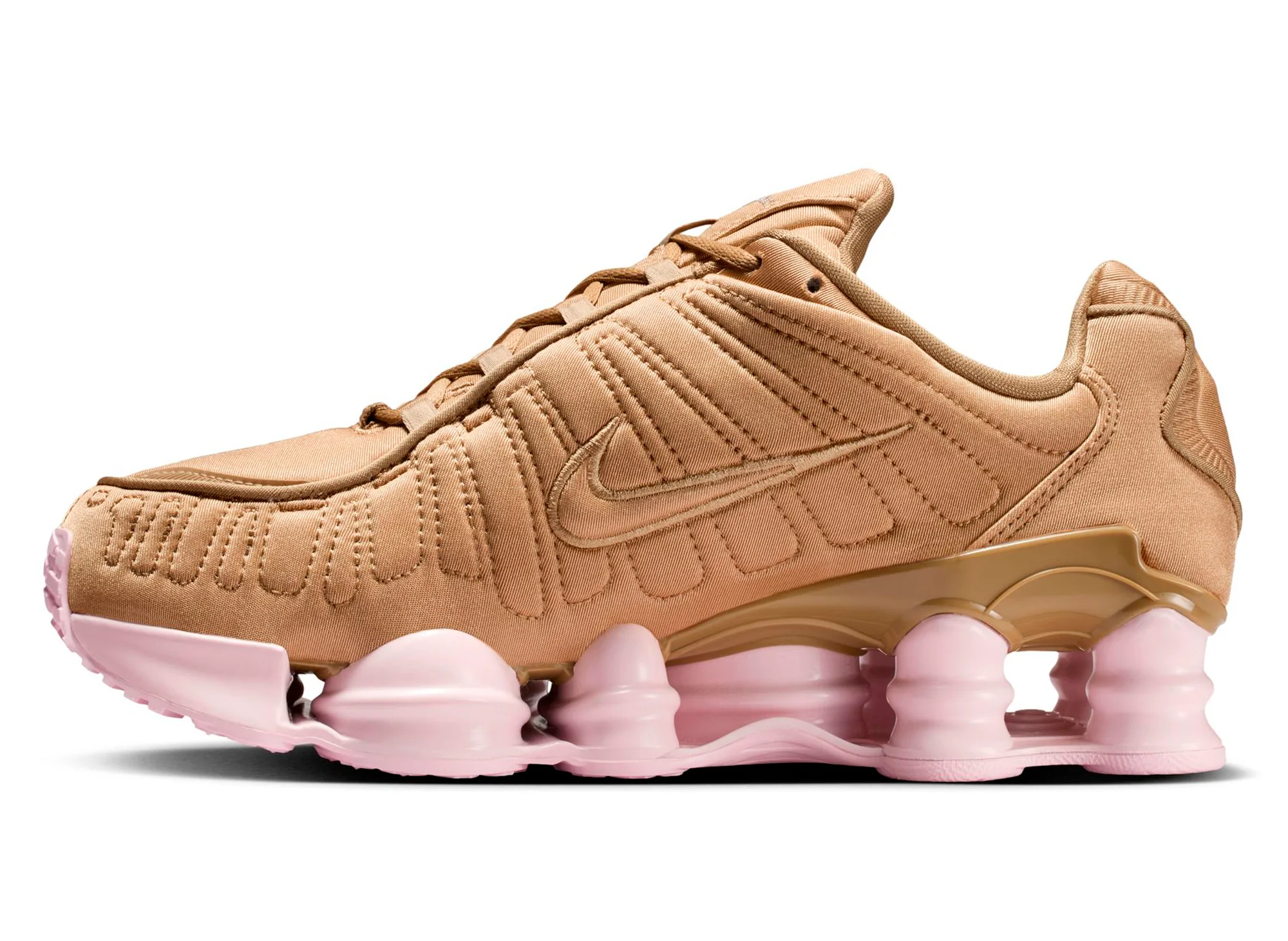 Women's Nike Shox TL in Filbert / Pink Foam - Image 3