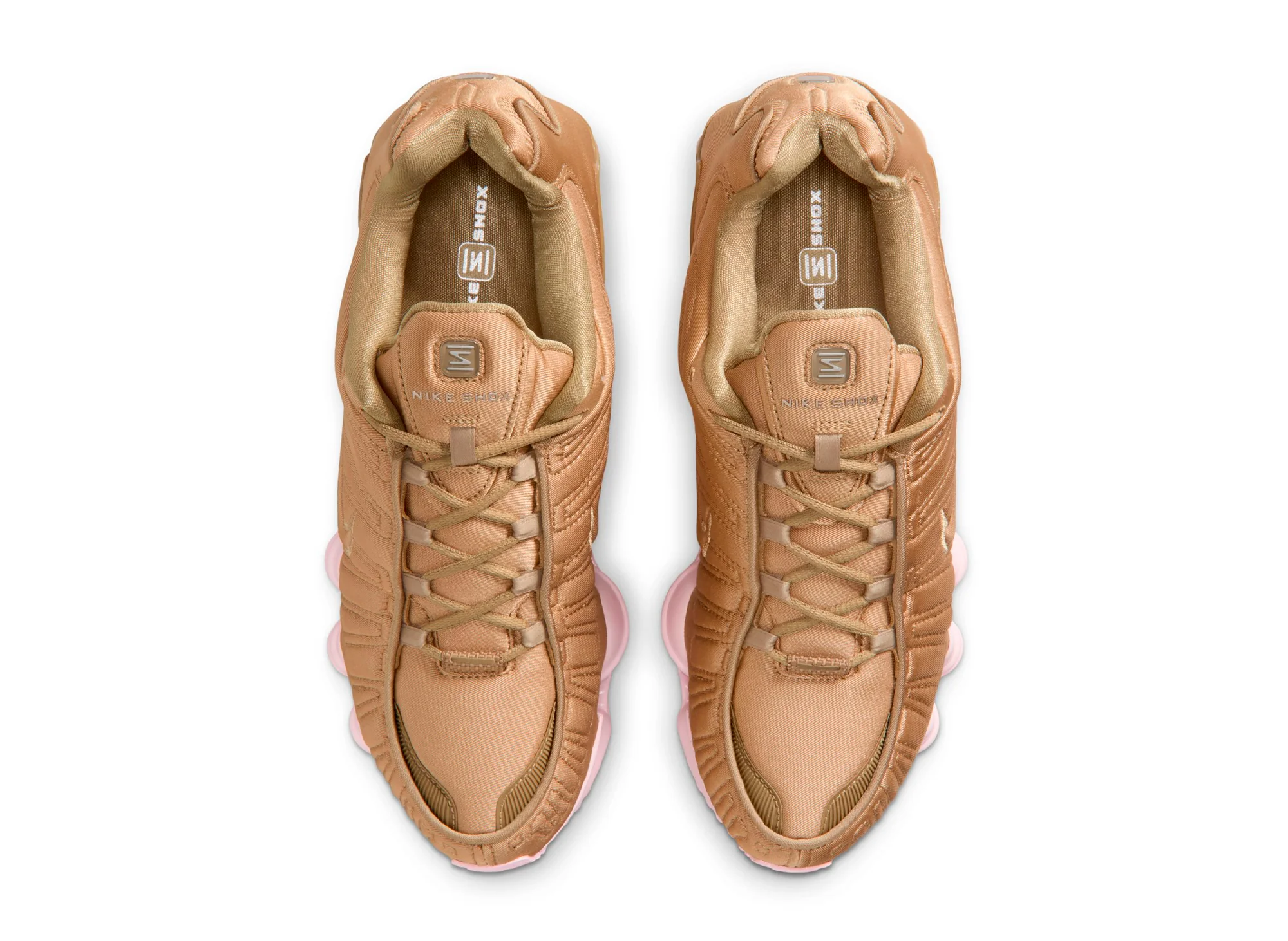 Women's Nike Shox TL in Filbert / Pink Foam - Image 4