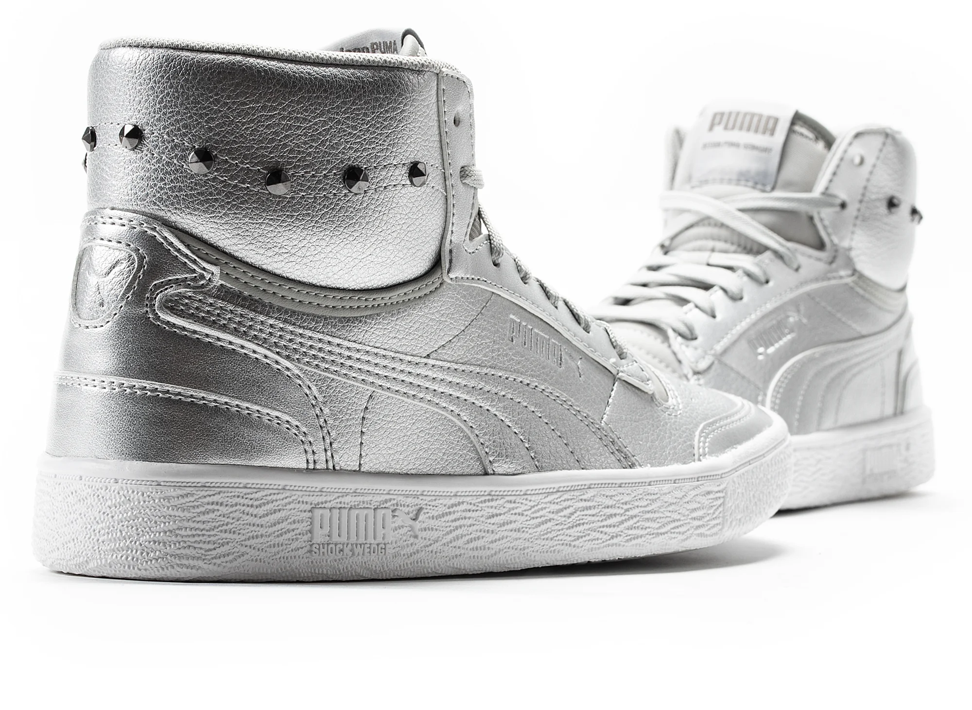 Women's Puma Ralph Sampson Mid Glitz - Image 3