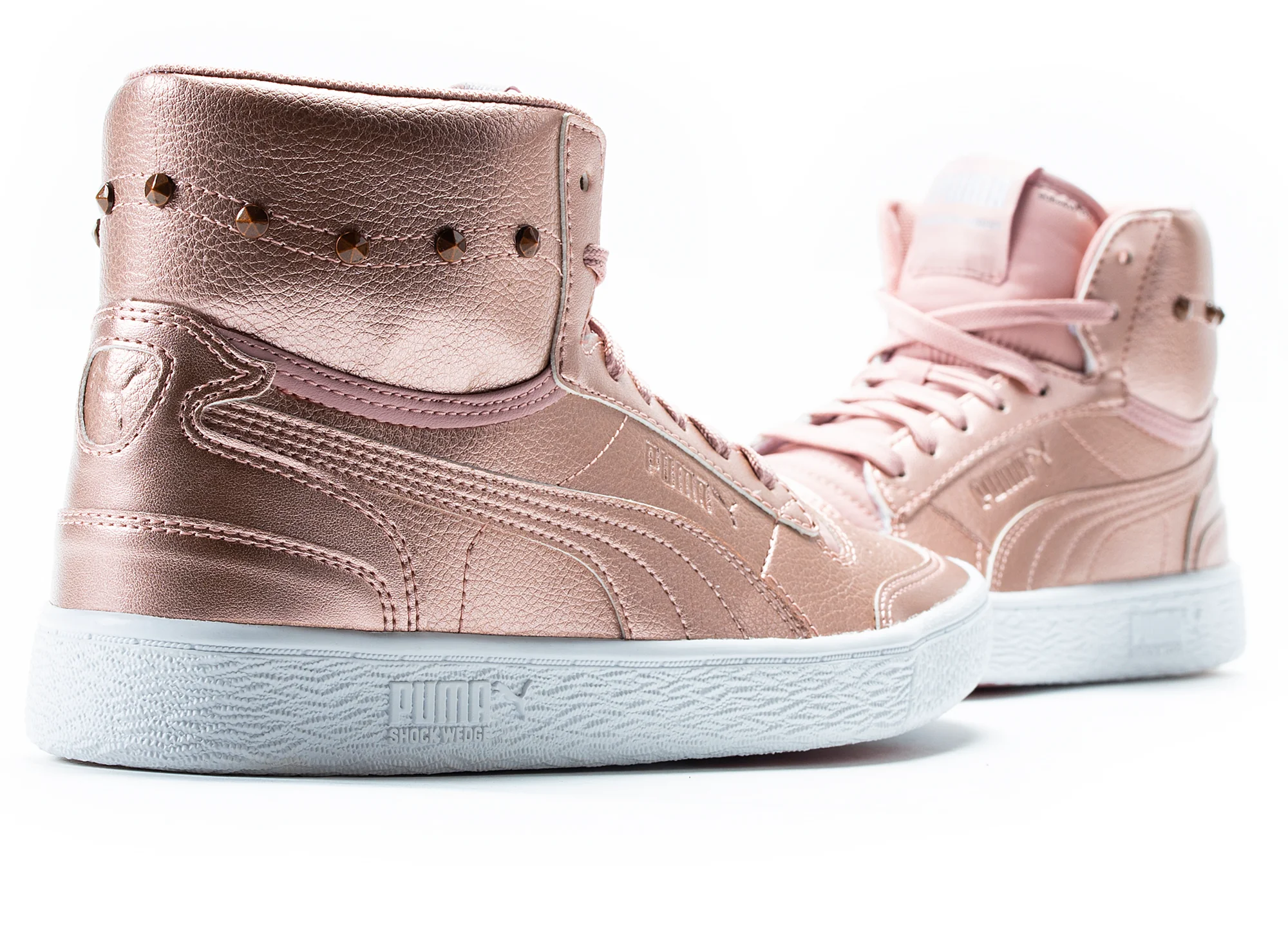 Women's Puma Ralph Sampson Mid Glitz - Image 3